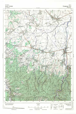 Topografske Karte  Kosovo 1:25000 Uroševac