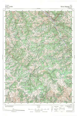 Topografske Makedonije 1:25000 Kriva Palanka