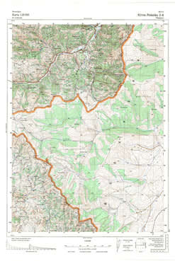 Topografske Makedonije 1:25000 Kriva Palanka