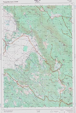 Topografske Karte  BiH 1:25000 Bihać