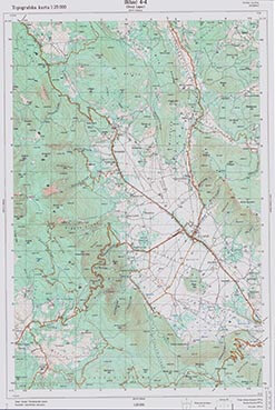 Topografske Karte  BiH 1:25000 Bihać