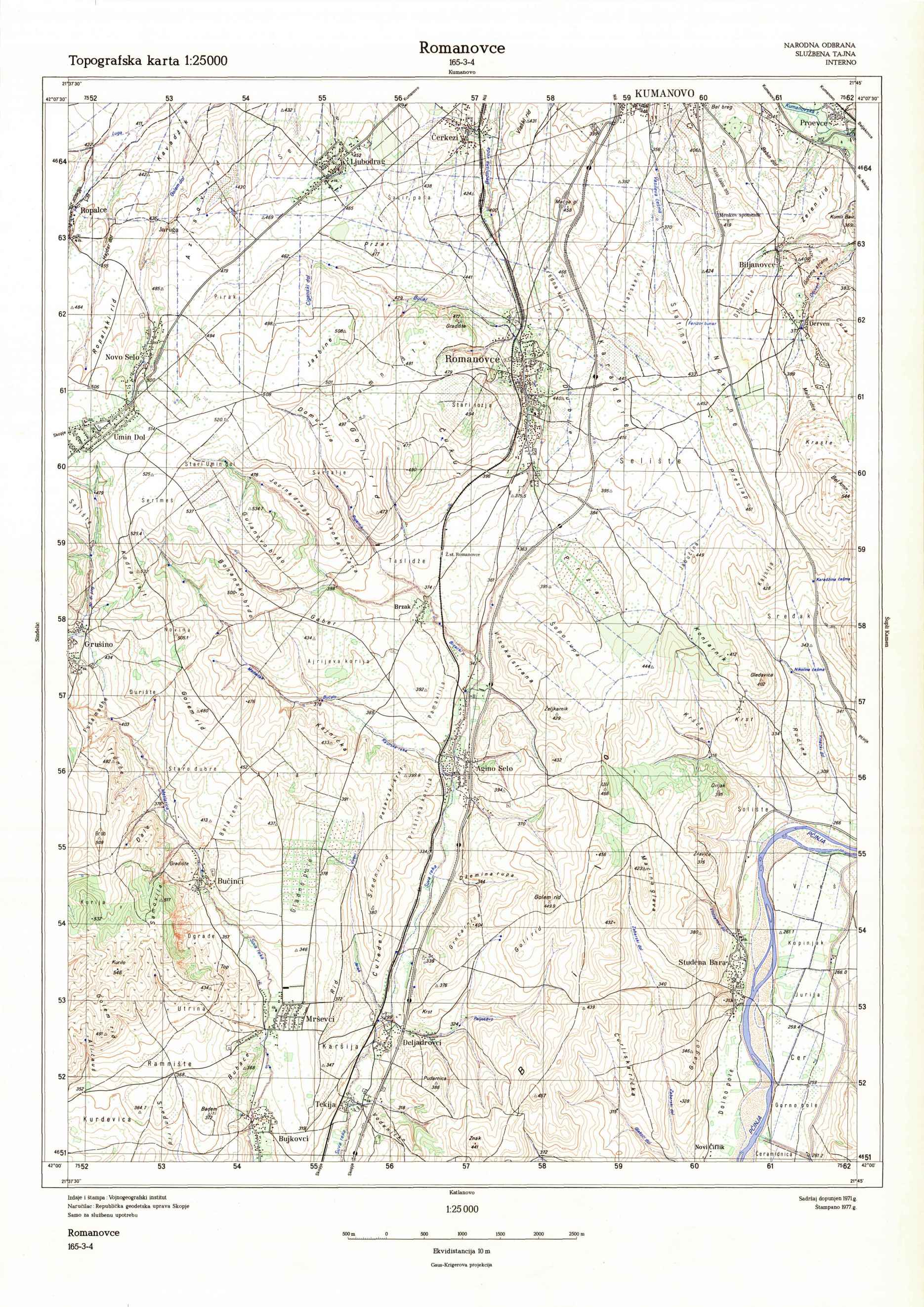  Romanovce, Umin Dol, Agino Selo, Deljadrovci.